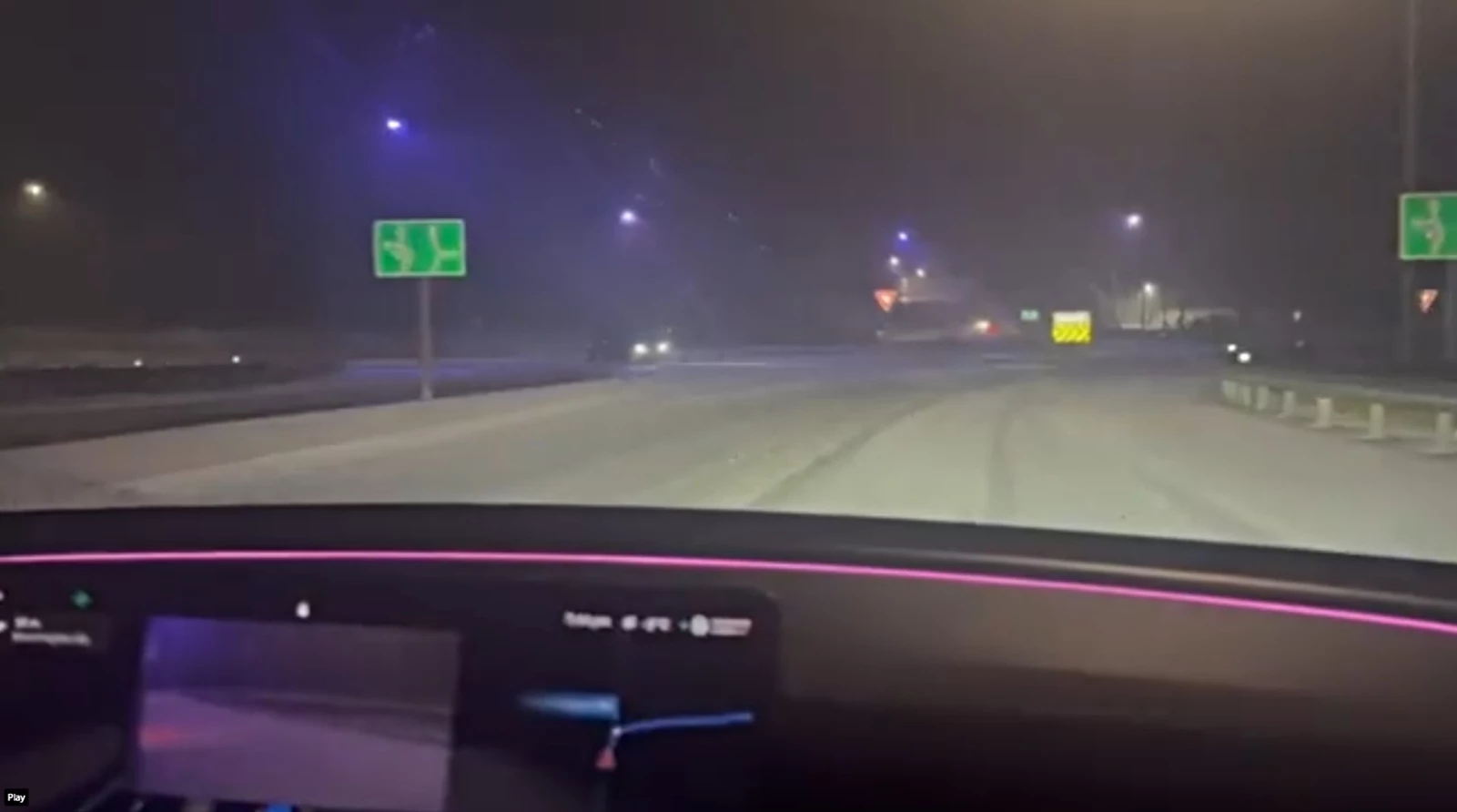 Tesla FSD snow