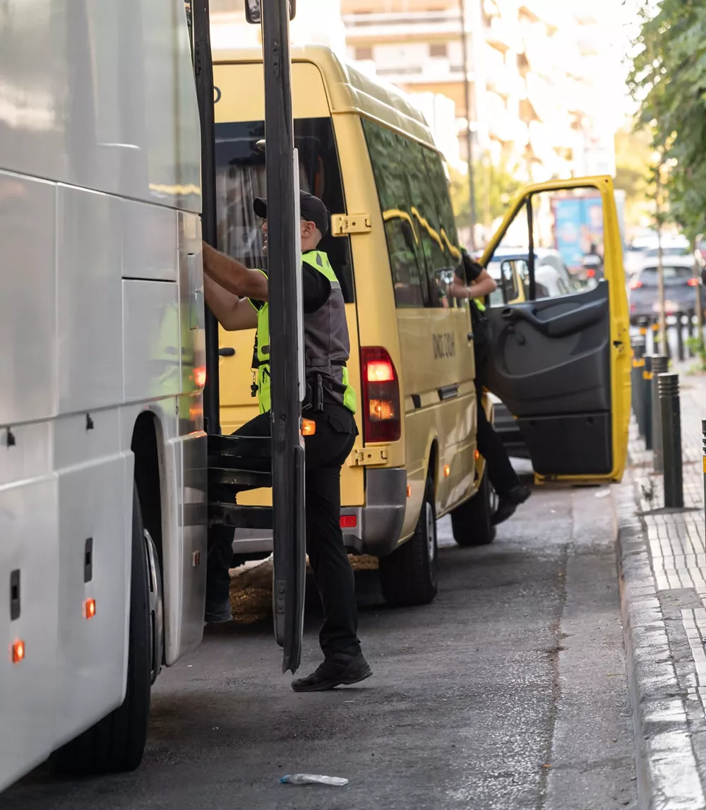 Ελληνική Αστυνομία έλεγχοι σε σχολικά λεωφορεία