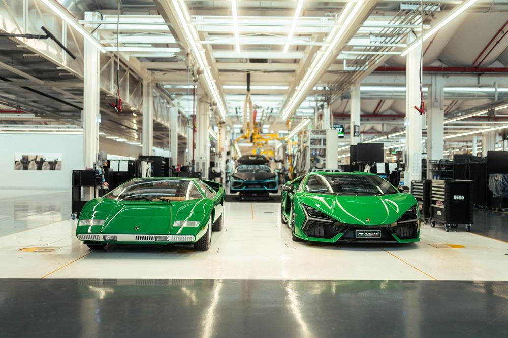 Lamborghini Countach γραμμη παραγωγής