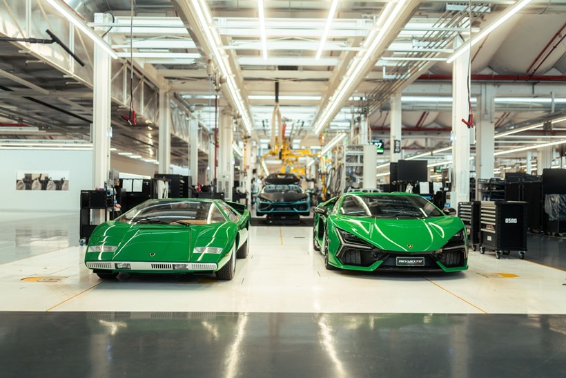 Lamborghini Countach γραμμη παραγωγής