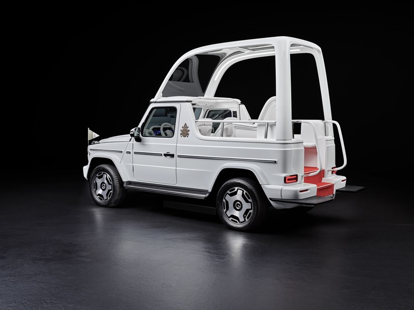 Mercedes G580 ηλεκτρικό αυτοκίνητο του Πάπα