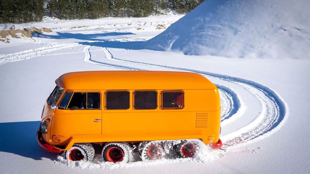Το εκτός δρόμου όχημα VW Half-track Fox