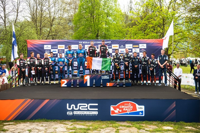 WRC Rally Croatia 2023 Podium