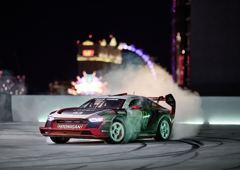 Ken Block ELECTRIKHANA Las Vegas Audi S1 HOONITRON