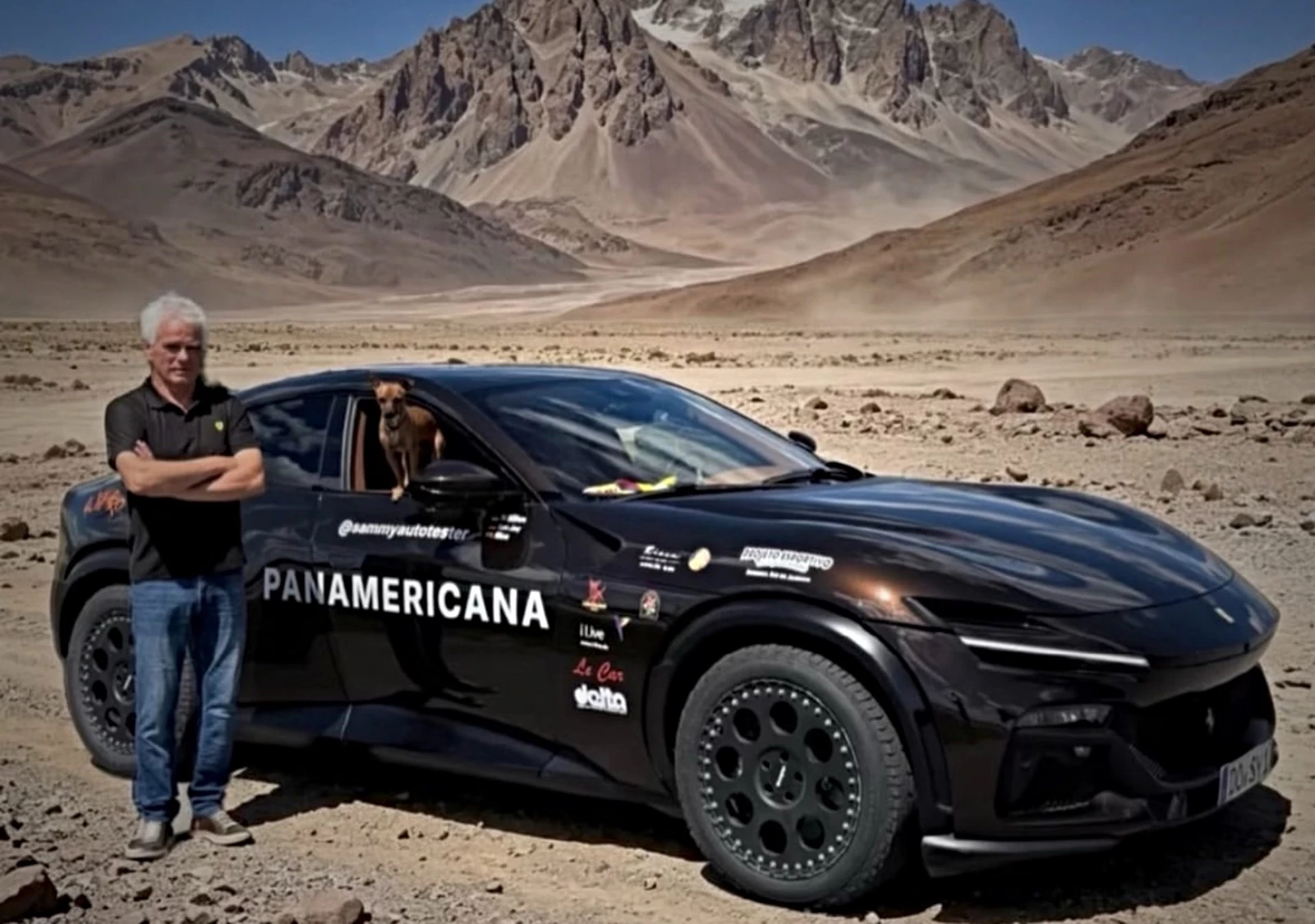 Ferrari Purosangue διάσχιση Panamericana