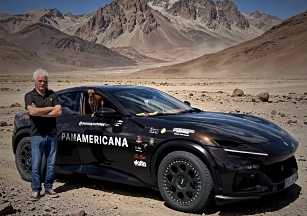 Ferrari Purosangue διάσχιση Panamericana