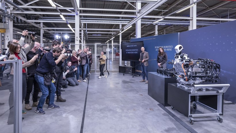 Mercedes Berlin humanoid robot