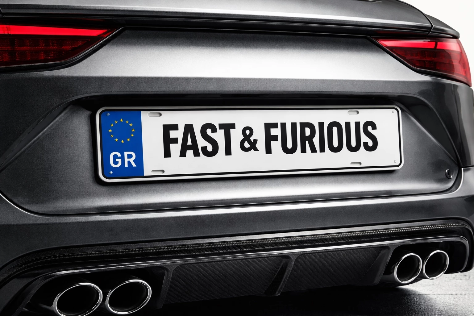 Πινακίδα κυκλοφορίας Fast & Furious