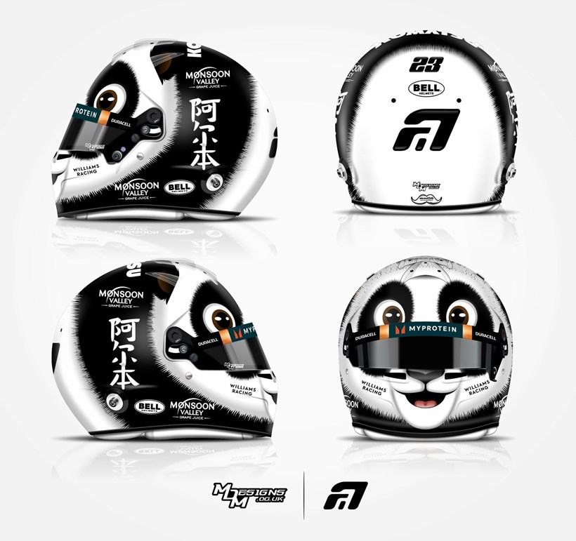 Alex Albon Panda Κράνος Grand Prix Κίνας