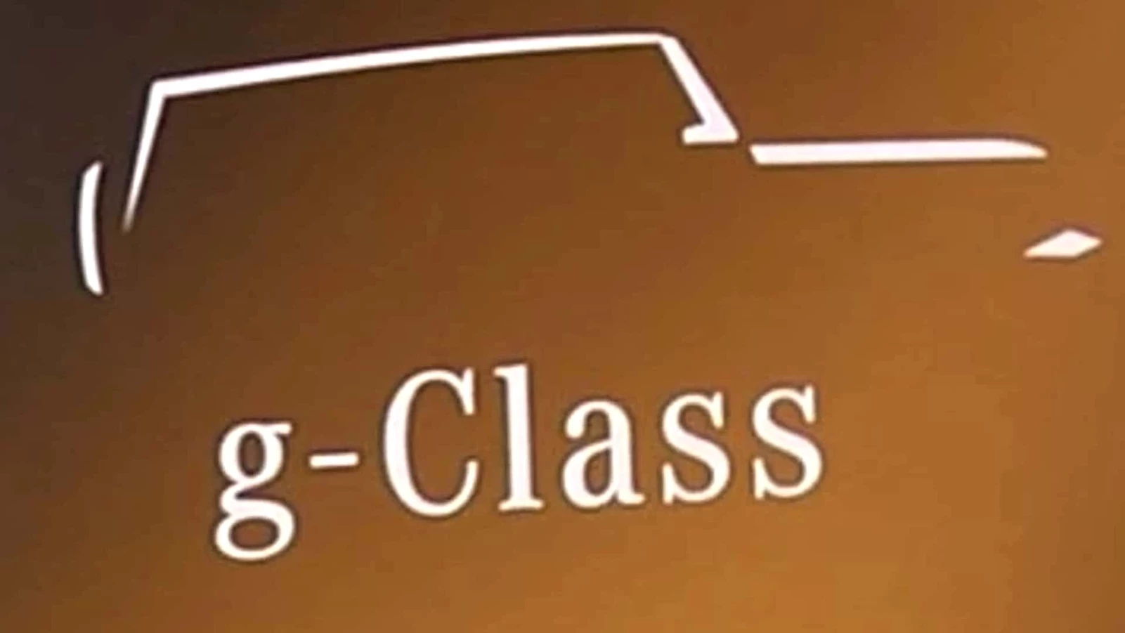 Mercedes Baby g teaser