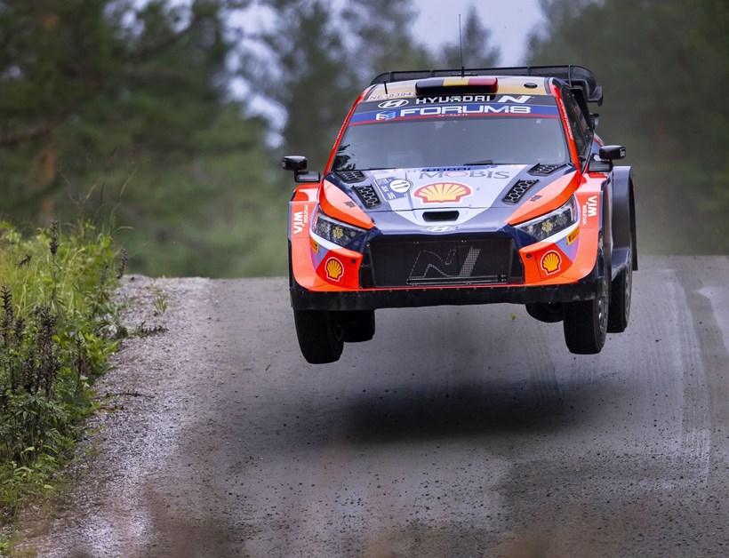 WRC Hyundai άλμα Ράλι Φινλανδίας 2024