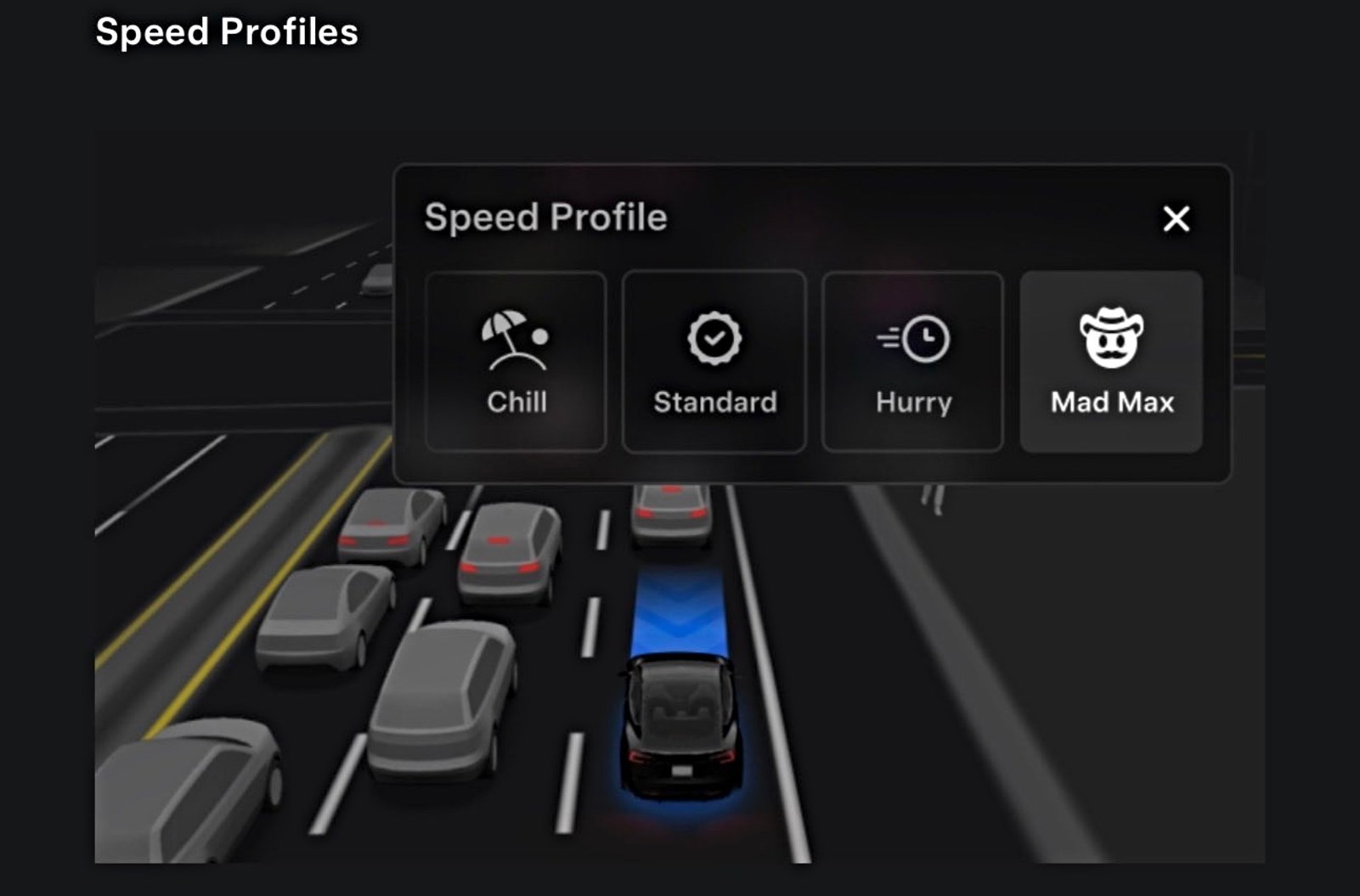 Tesla FSD Mad Max
