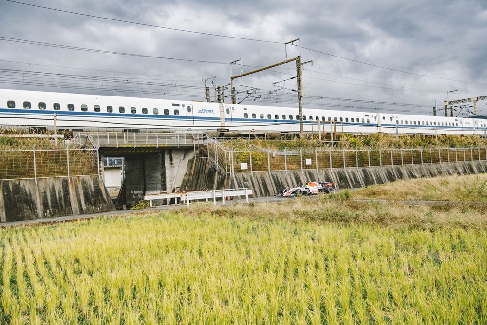 Red Bull F1 Shinkansen Train Japan