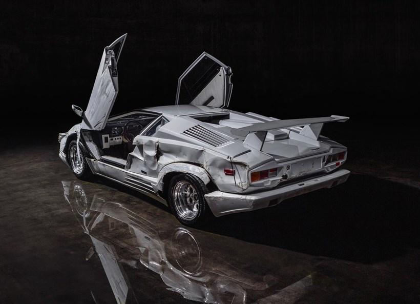 Lamborghini Countach Λύκος της Wall Street τρακαρισμένη