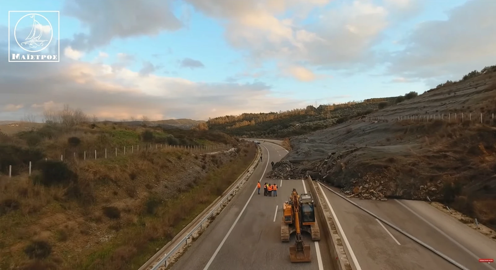 Ιονία Οδός κατολίσθηση