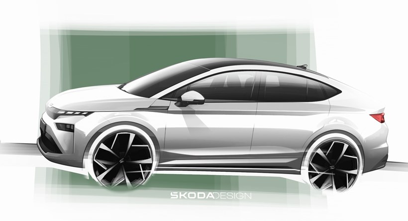 Skoda Enyaq Coupe Sketch