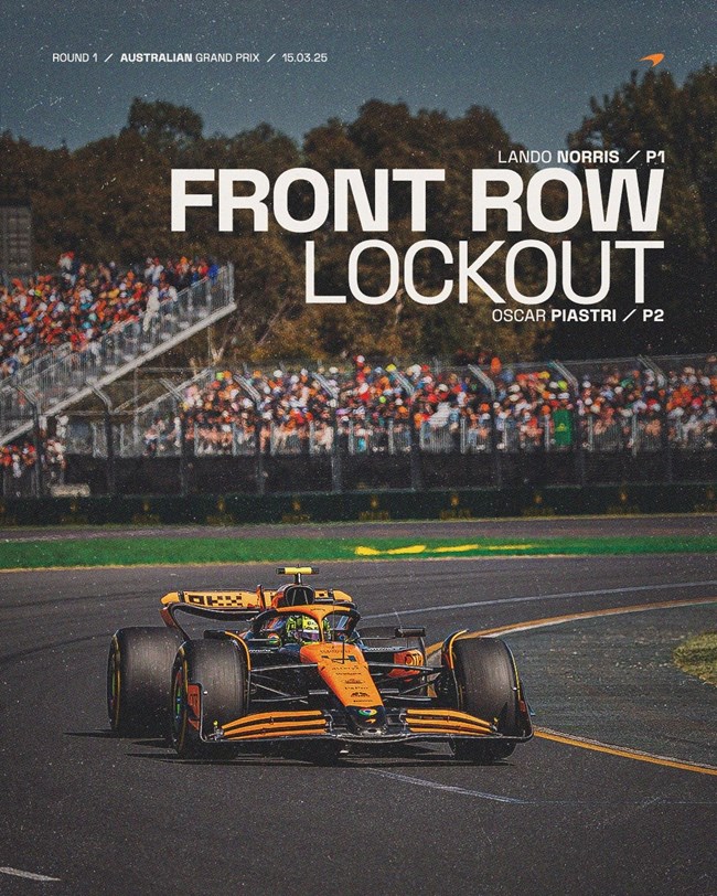 F1 GP Αυστραλίας 2025 Κατατακτήριες McLaren
