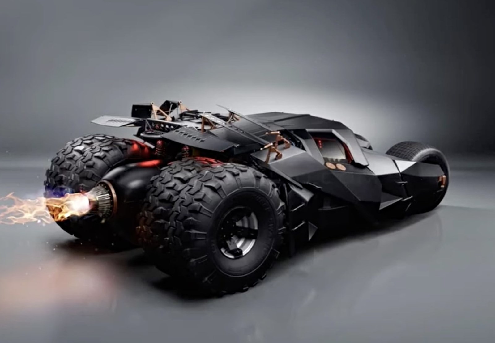 Batmobile replica Neymar