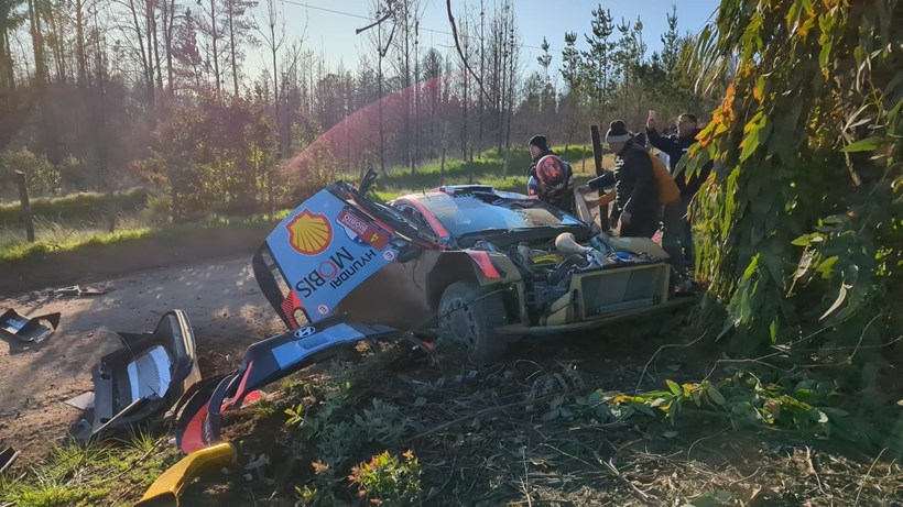 WRC Ράλι Χιλής Lappi ατύχημα