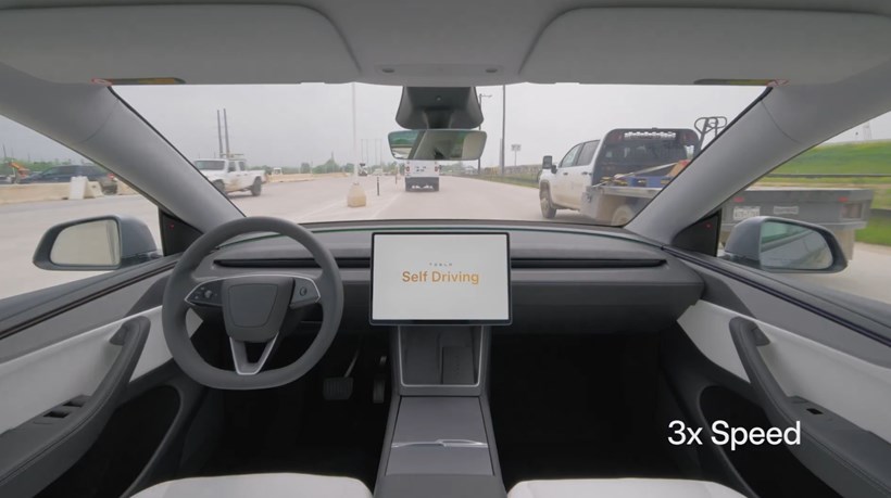 Tesla FSD Unsupervised Gigafactory Texas