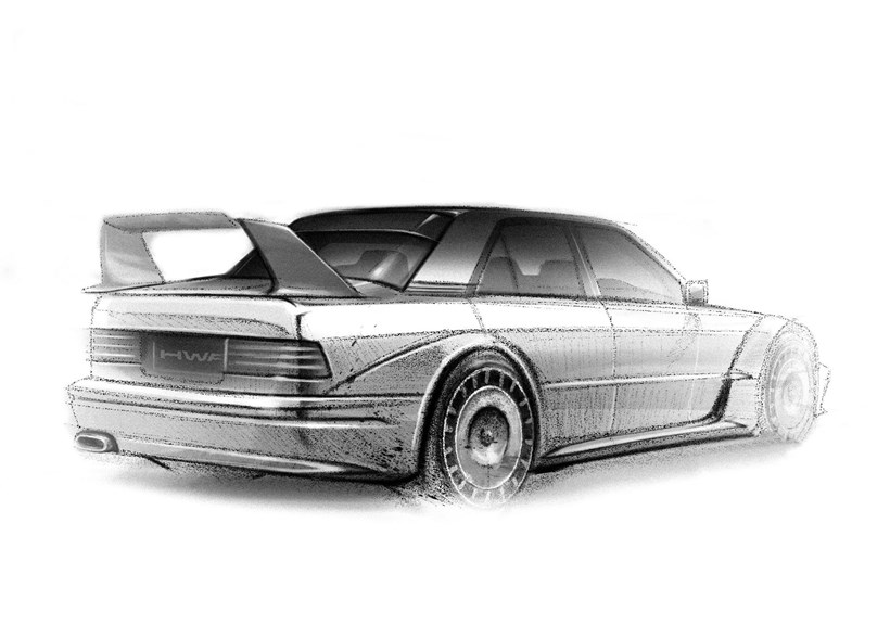Mercedes 190E Evo II HWA Restomod