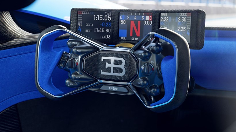 Bugatti Bolide εσωτερικό