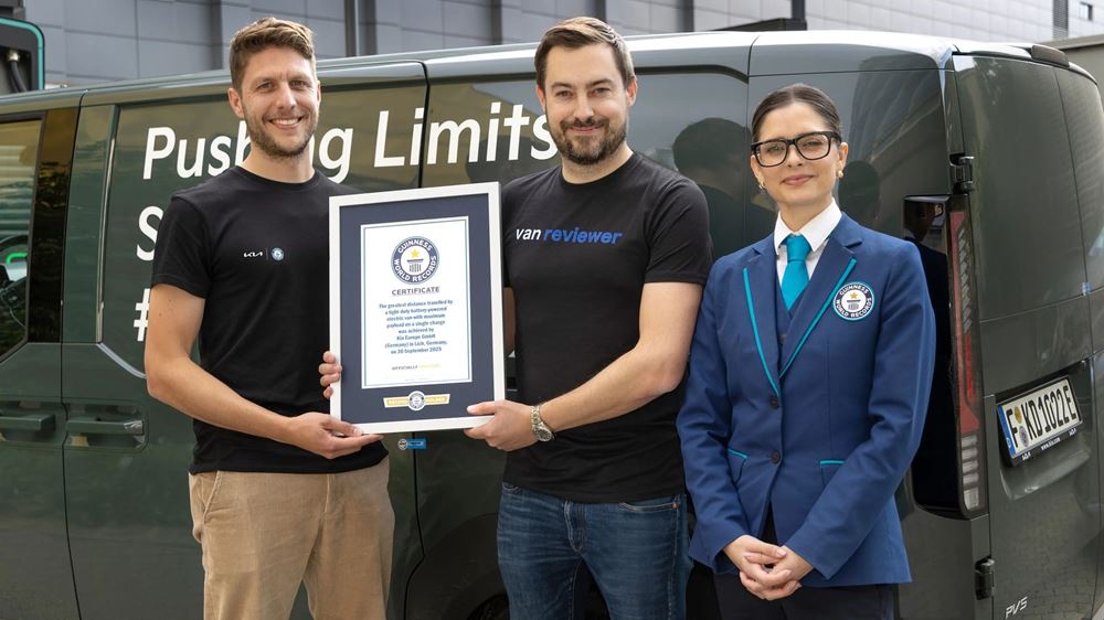 Kia PV5 Cargo Guinness record