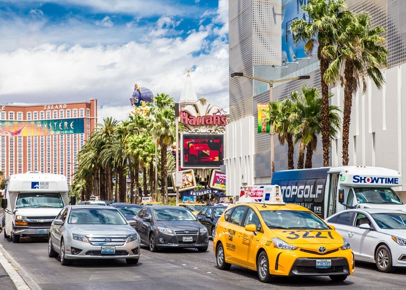 F1 Las Vegas Grand Prix Taxi Traffic