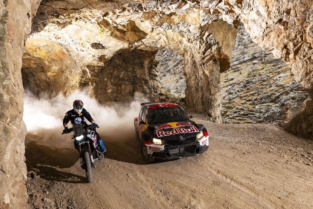 Red Bull Φαραγγι Τουρκία Skoda Fabia Rally BMW F900 GS