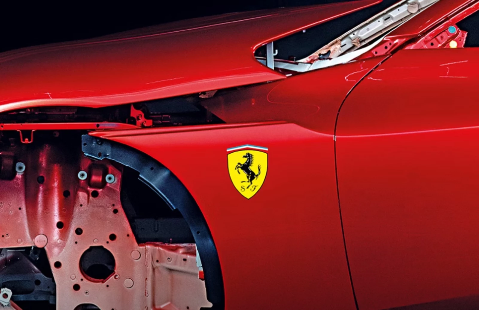 Σήμα Ferrari ζωγραφισμένο στο χέρι