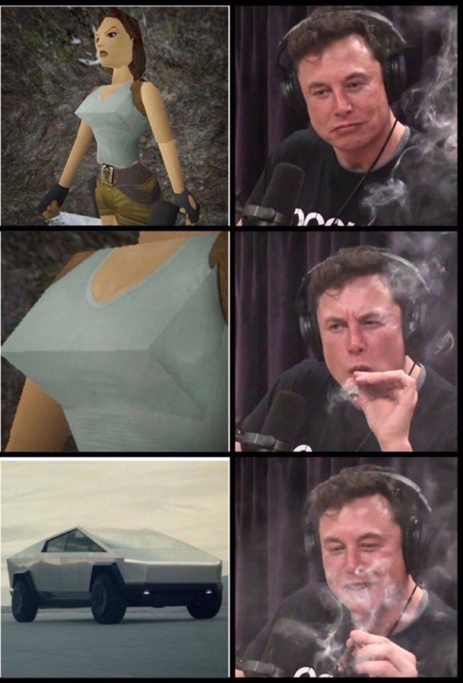 elon musk tesla cybertruck meme