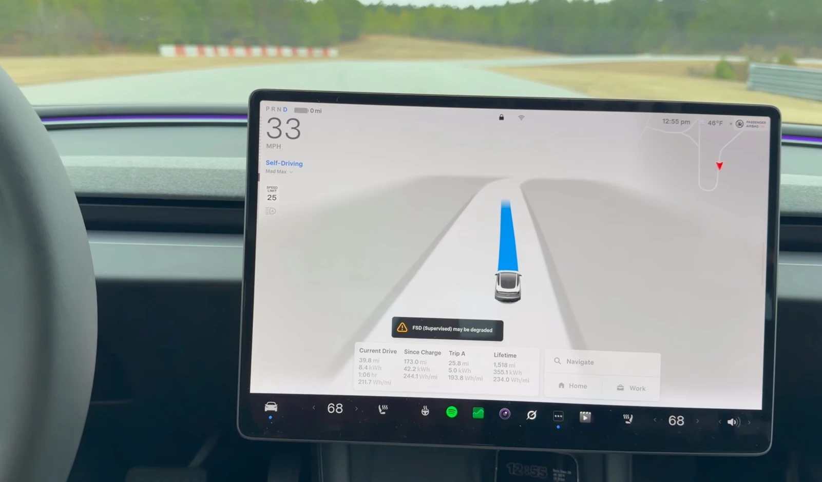 Tesla Model 3 range test