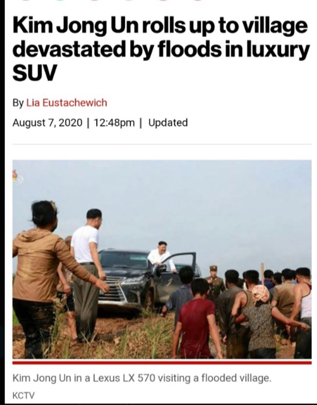 Kim Jong Un lexus LX 570