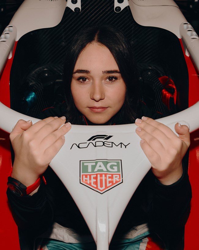 F1 Academy Aiva Anagnostiadis TAG Heuer