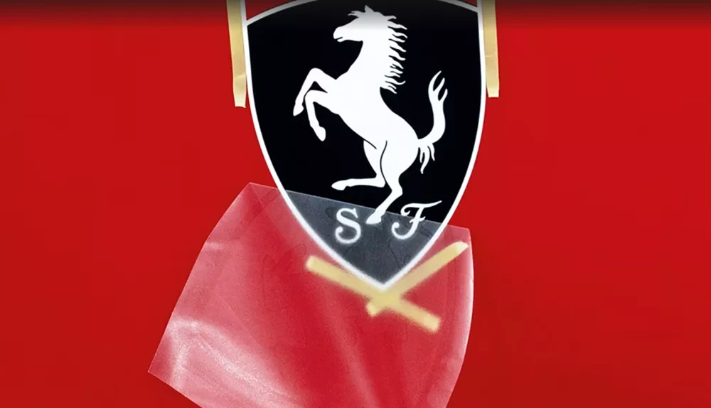 Σήμα Ferrari ζωγραφισμένο στο χέρι