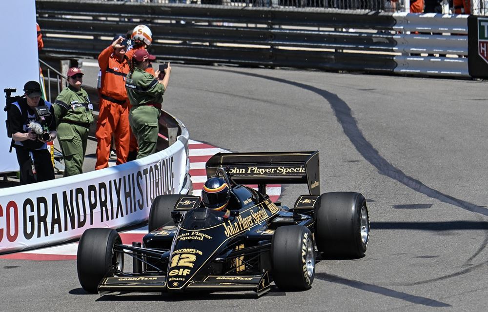 Ayrton Senna παρέλαση Monaco Grand Prix ιστορικών μονοθεσίων