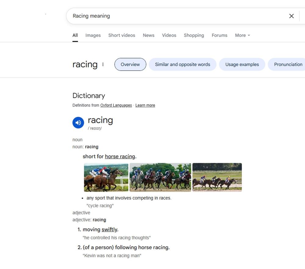 Cupra λεξικό οξφόρδης σημασία racing