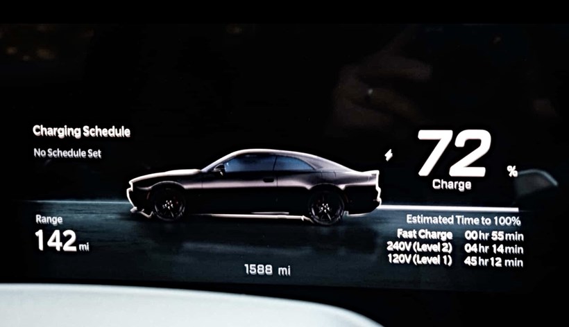 Dodge Charger charging schedule