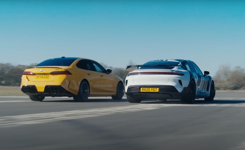 BMW M5 και Porsche Taycan Turbo GT TOP GEAR video