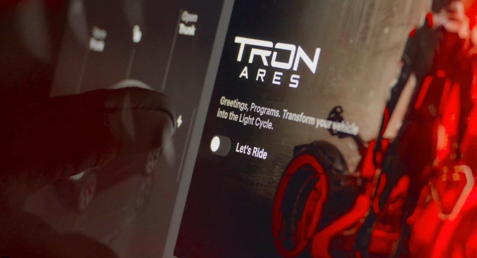 Tesla in-car ads