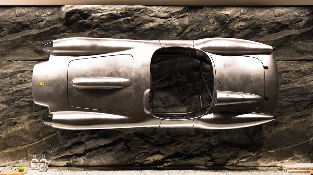 Ferrari 250 Testa Rossa γλυπτό έργο τέχνης