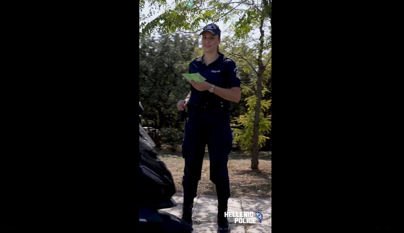 Ελληνική Αστυνομία viral video οδικής ασφάλειας