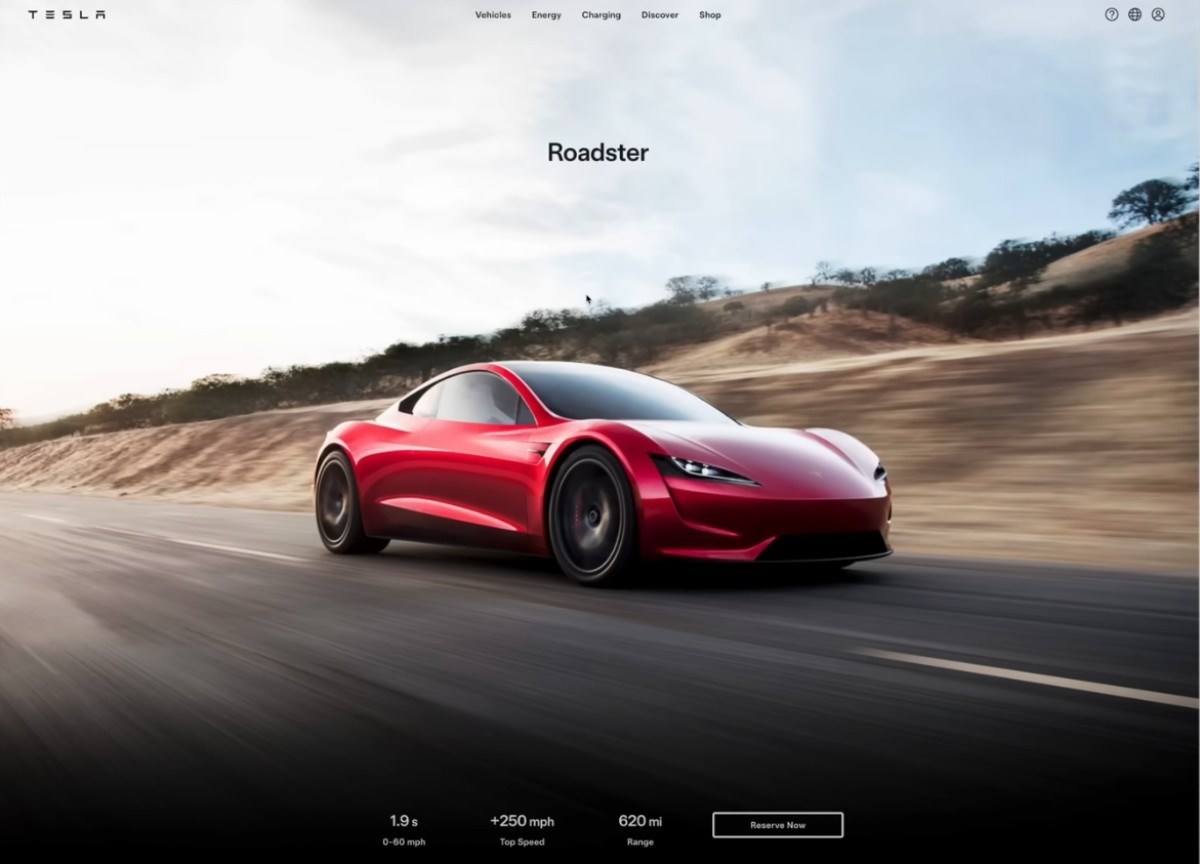 Tesla Roadster reserve