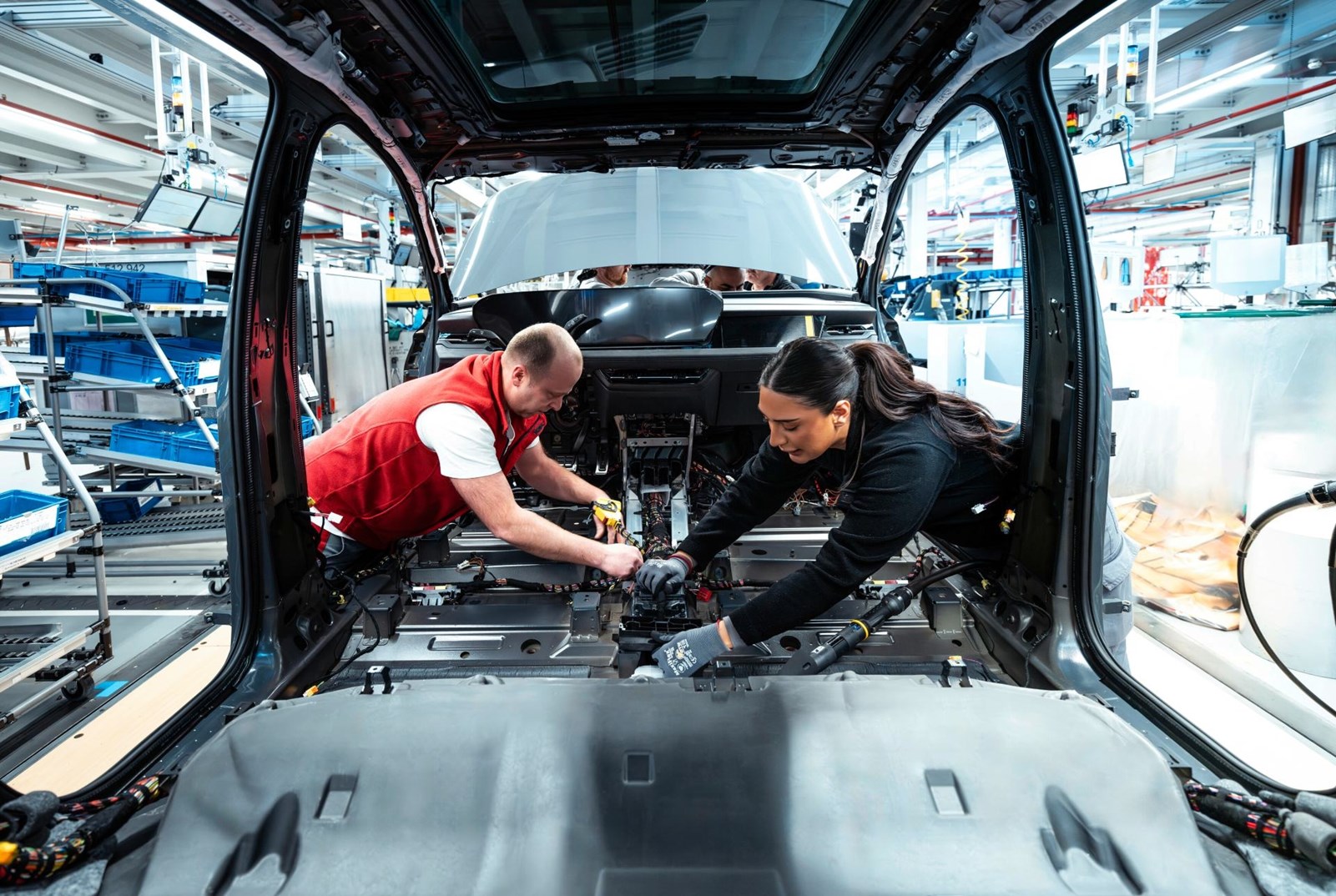 Audi car production