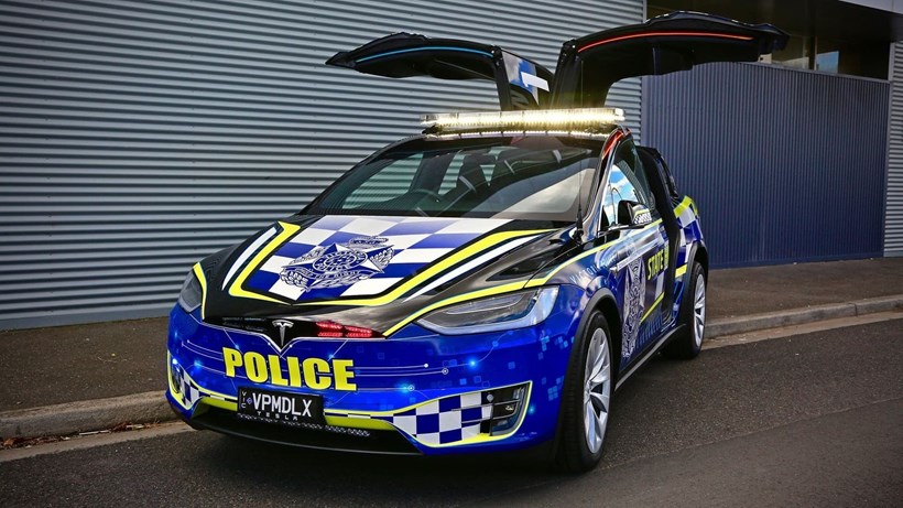 Tesla Model X police car