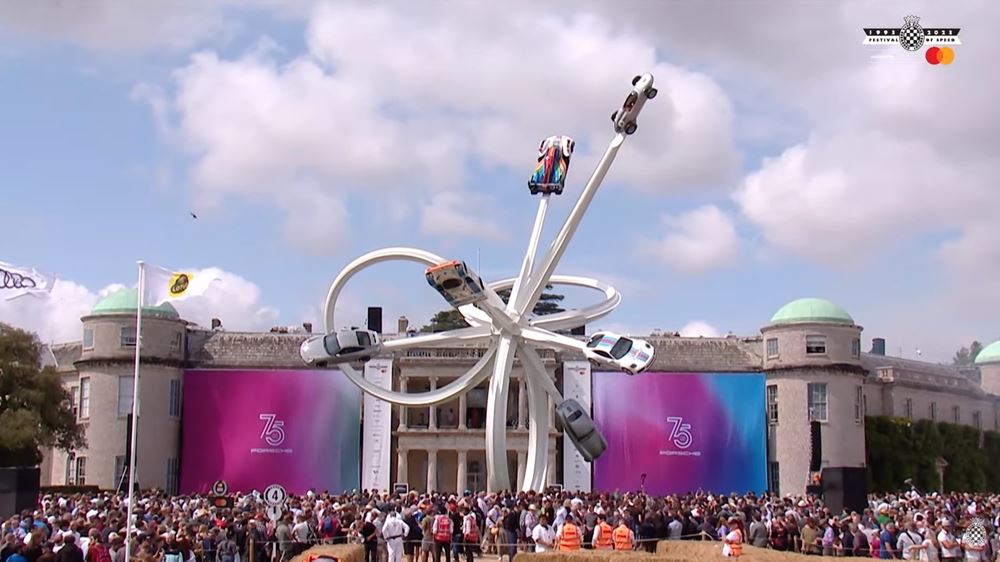 Porsche Κεντρικό Γλυπτό Goodwood 75 χρόνια