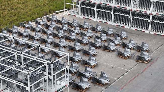 Tesla Cybercab castings