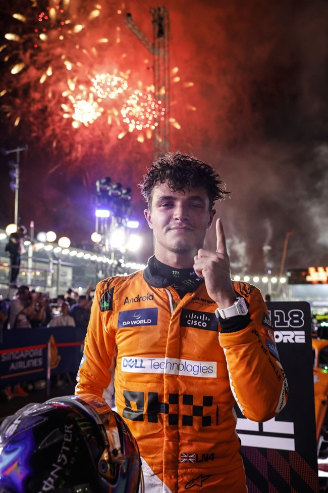 Lando Norris F1 GP Σιγκαπούρης