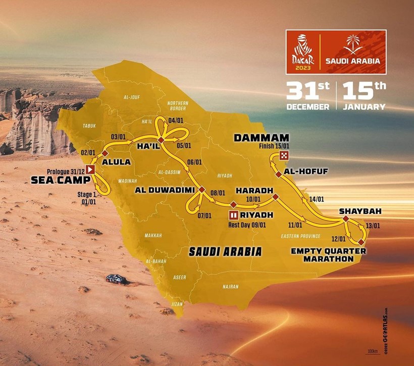 Dakar Rally 2023 Route