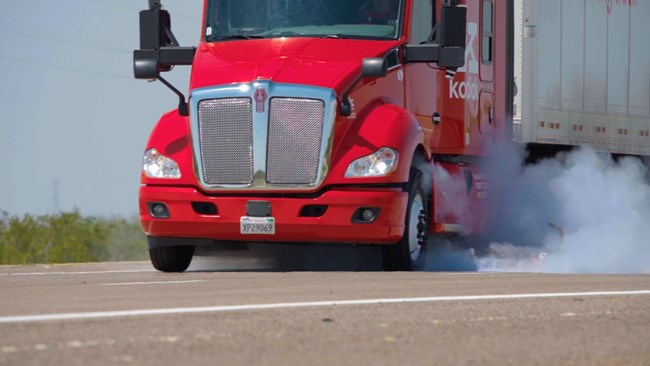 Kodiak Autonomous Tire Blowout